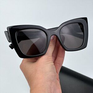Saint Laurent SL552 001 BRAND NEW Sunglasses Black Cat Eye Women